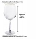 Jogo De 6 Taças 600ml  Galáxia Borda Dourada Hauskraft Transparente